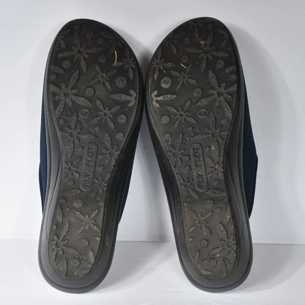 Fly Flot Women's Cloth Slip On Mules size 40 - Picture 3 of 6